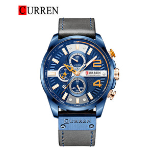 CURREN Original Brand Leather Straps Wrist Watch For Men With Brand (Box & Bag)-8393