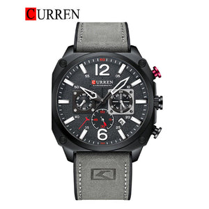 CURREN Original Brand Leather Straps Wrist Watch For Men With Brand (Box & Bag)-8398