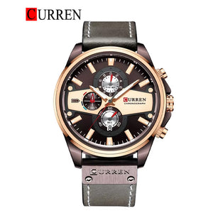 CURREN Original Brand Leather Straps Wrist Watch For Men With Brand (Box & Bag)-8394