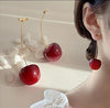 Cute Cherry Fruit Drop Dangle Earrings