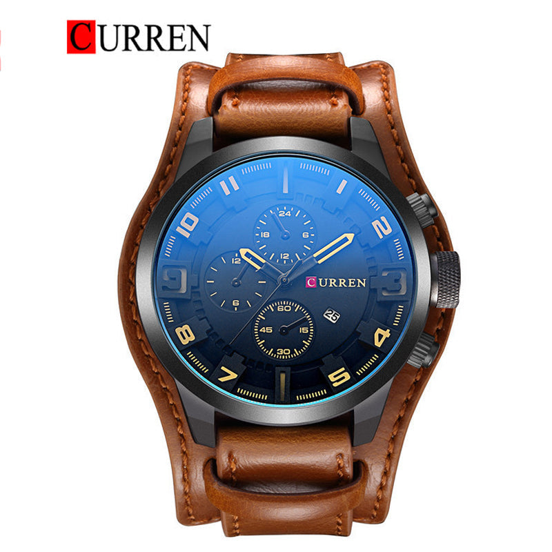 CURREN Original Brand Leather Straps Wrist Watch For Men With Brand (Box & Bag)-8225