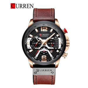 CURREN Original Brand Leather Straps Wrist Watch For Men With Brand (Box & Bag)-8329