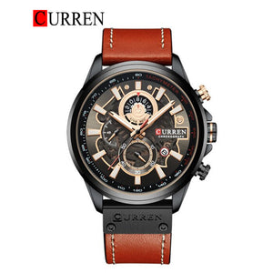 CURREN Original Brand Leather Straps Wrist Watch For Men With Brand (Box & Bag)-8380