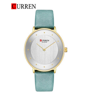 CURREN Original Brand Leather Strap Wrist Watches For Women With Brand (Box & Bag)-9033