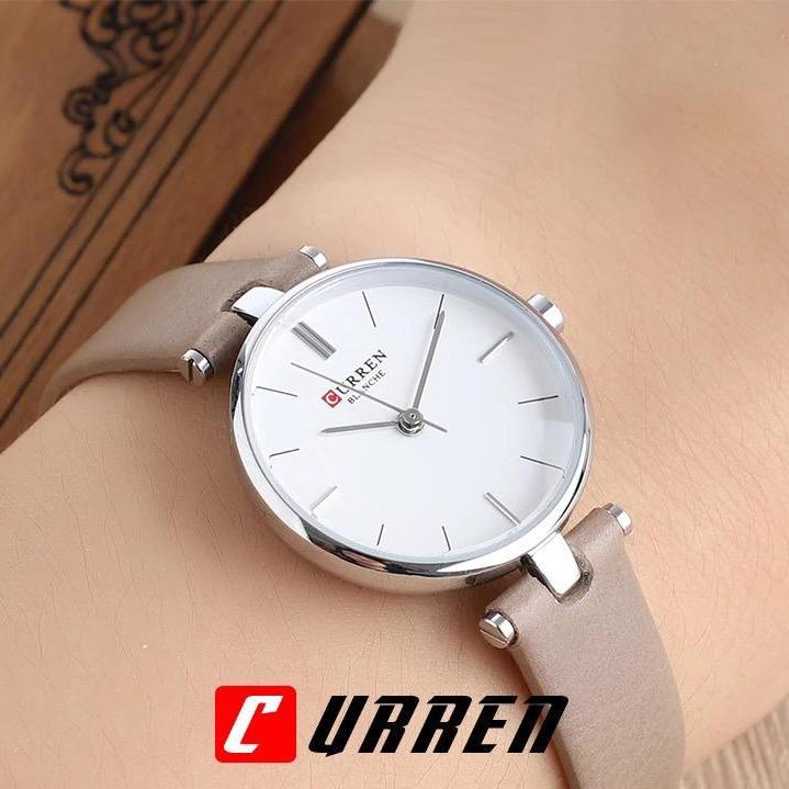 CURREN Original Brand Leather Straps Wrist Watch For Women With Brand (Box & Bag)-9038