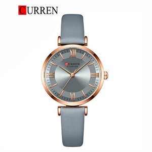 CURREN Original Brand Leather Straps Wrist Watch For Women With Brand (Box & Bag)-9079