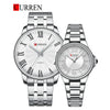 CURREN Original Brand Stainless Steel Band Wrist Watch For Couples With Brand (Box & Bag)