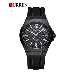 CURREN Original Brand Rubber Straps Wrist Watch For Men With Brand (Box & Bag)-8467