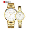 CURREN Original Brand Stainless Steel Band Wrist Watch For Couples With Brand (Box & Bag)