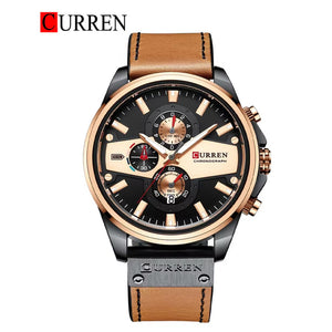 CURREN Original Brand Leather Straps Wrist Watch For Men With Brand (Box & Bag)-8394