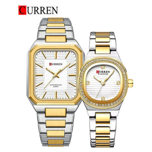 CURREN Original Brand Stainless Steel Band Wrist Watch For Couples With Brand (Box & Bag)