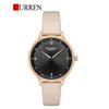 CURREN Original Brand Slim Leather Strap Wrist Watches For Women With Brand (Box & Bag)-9039