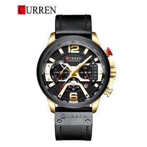 CURREN Original Brand Leather Straps Wrist Watch For Men With Brand (Box & Bag)-8329