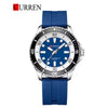 CURREN Original Brand Rubber Straps Wrist Watch For Men With Brand (Box & Bag)-8448