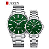 CURREN Original Brand Stainless Steel Band Wrist Watch For Couples With Brand (Box & Bag)