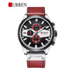 CURREN Original Brand Leather Straps Wrist Watch For Men With Brand (Box & Bag)-8394