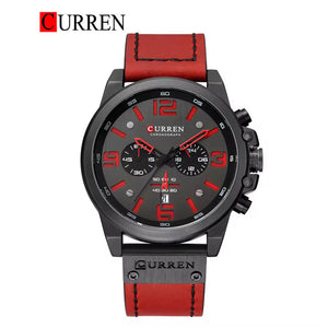 CURREN Original Brand Leather Straps Wrist Watch For Men With Brand (Box & Bag)-8314