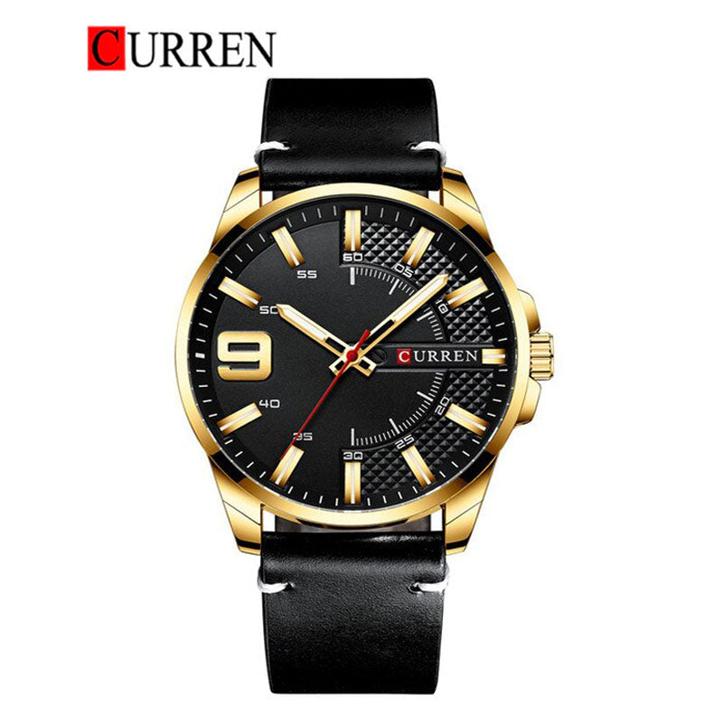 CURREN Original Brand Leather Straps Wrist Watch For Men With Brand (Box & Bag)-8371