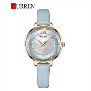 CURREN Original Brand Leather Straps Wrist Watch For Women With Brand (Box & Bag)-9080