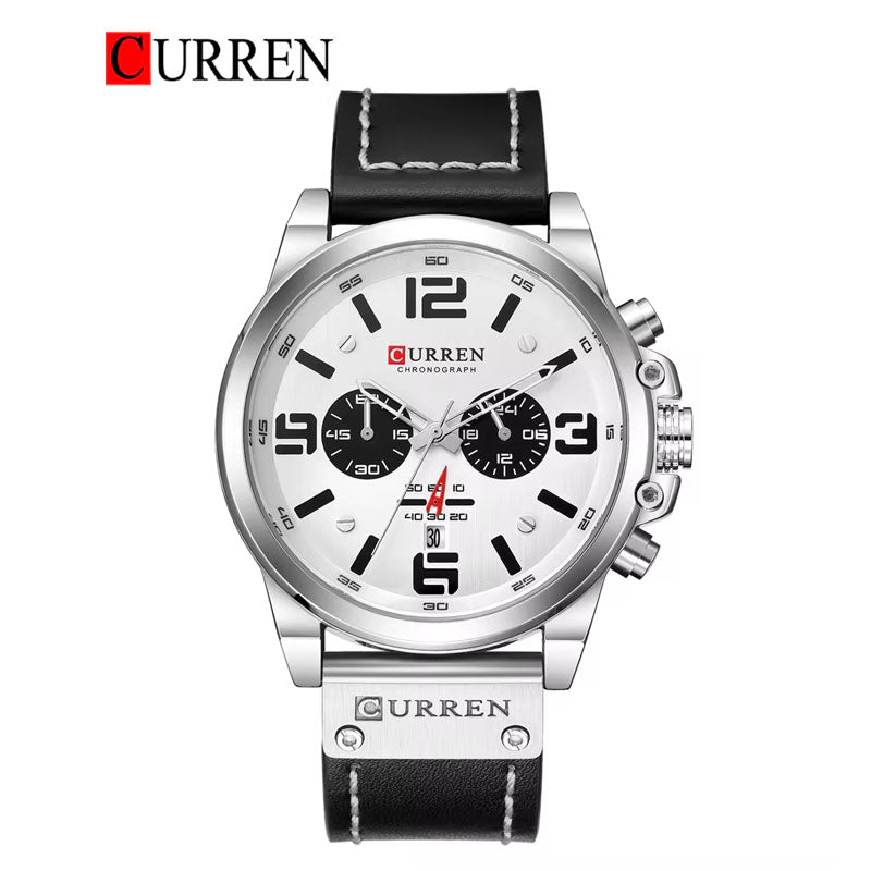 CURREN Original Brand Leather Straps Wrist Watch For Men With Brand (Box & Bag)-8314