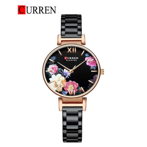 CURREN Original Brand Mesh Band Wrist Watch For Women With Brand (Box & Bag)-9053