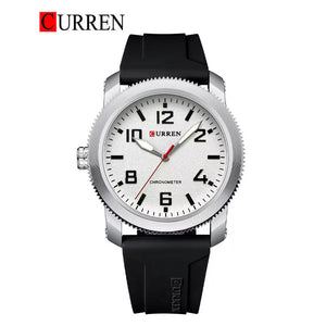 CURREN Original Brand Rubber Straps Wrist Watch For Men With Brand (Box & Bag)-8454