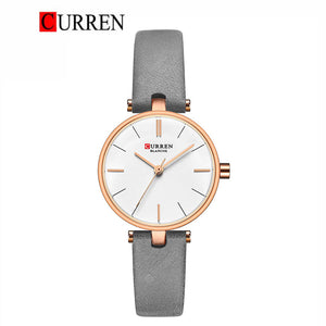 CURREN Original Brand Leather Straps Wrist Watch For Women With Brand (Box & Bag)-9038