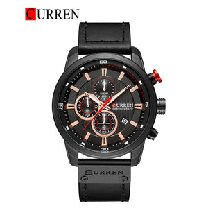 CURREN Original Brand Leather Straps Wrist Watch For Men With Brand (Box & Bag)-8291