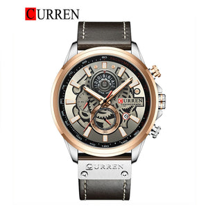 CURREN Original Brand Leather Straps Wrist Watch For Men With Brand (Box & Bag)-8380