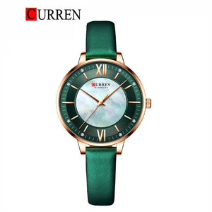 CURREN Original Brand Leather Straps Wrist Watch For Women With Brand (Box & Bag)-9080