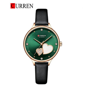 CURREN Original Brand Leather Straps Wrist Watch For Women With Brand (Box & Bag)-9077