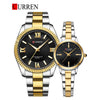 CURREN Original Brand Stainless Steel Band Wrist Watch For Couples With Brand (Box & Bag)