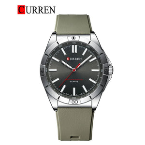 CURREN Original Brand Rubber Straps Wrist Watch For Men With Brand (Box & Bag)-8449